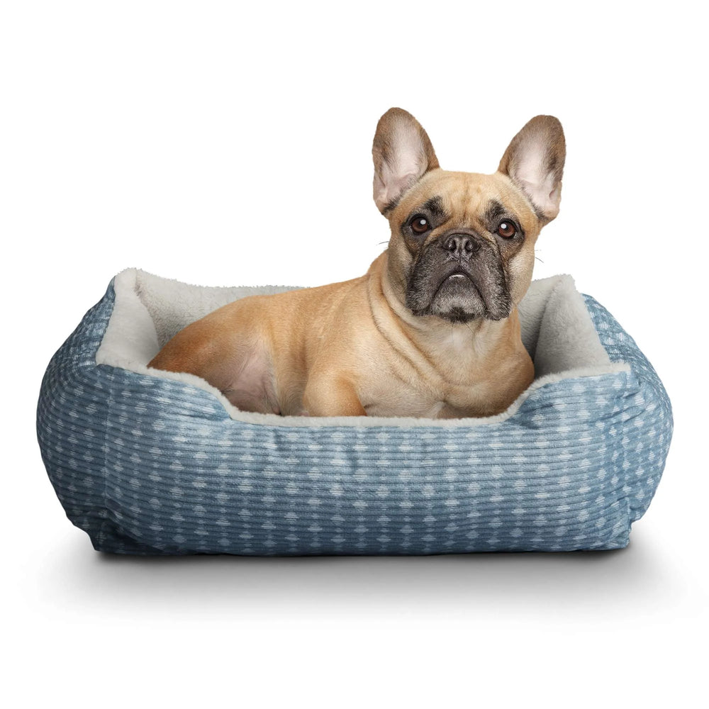 Vibrant Life Cuddler Small Dog or Cat Bed, Blue 19" x 15"